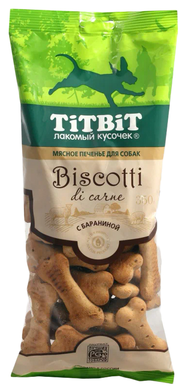 

Лакомство для собак TiTBiT Печенье Бискотти с бараниной 3715 350 г