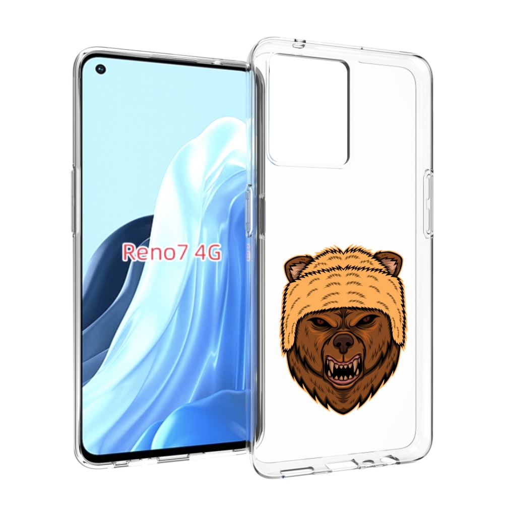 

Чехол MyPads Медведь-в-шапке для OPPO RENO 7 4G, Прозрачный, Tocco