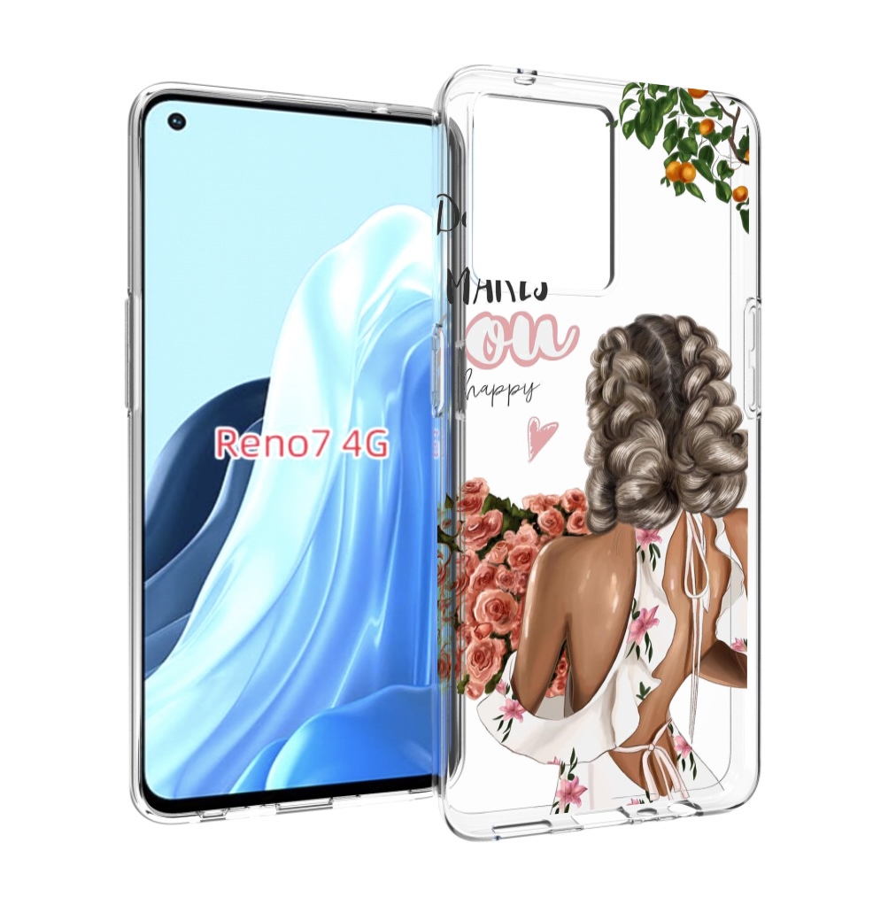 

Чехол MyPads Мелочи-делают-тебя-счастливой для OPPO RENO 7 4G, Прозрачный, Tocco