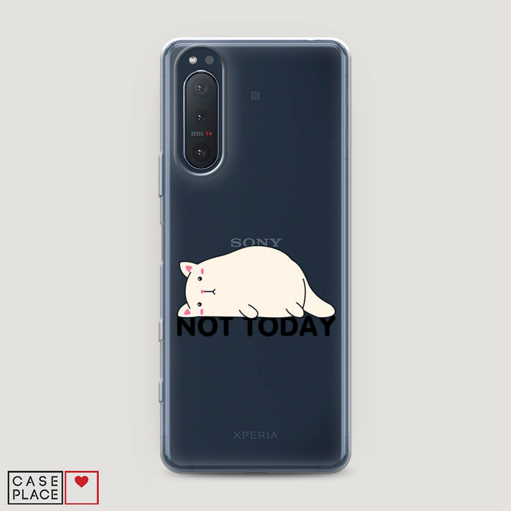 

Чехол на Sony Xperia 5 II "Cat not today", Белый;розовый;черный, 54750-1