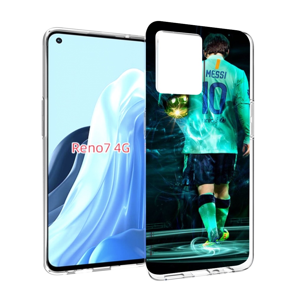 

Чехол MyPads Месси мужской для OPPO RENO 7 4G, Прозрачный, Tocco