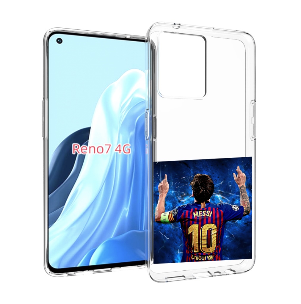 

Чехол MyPads Месси-10 мужской для OPPO RENO 7 4G, Прозрачный, Tocco