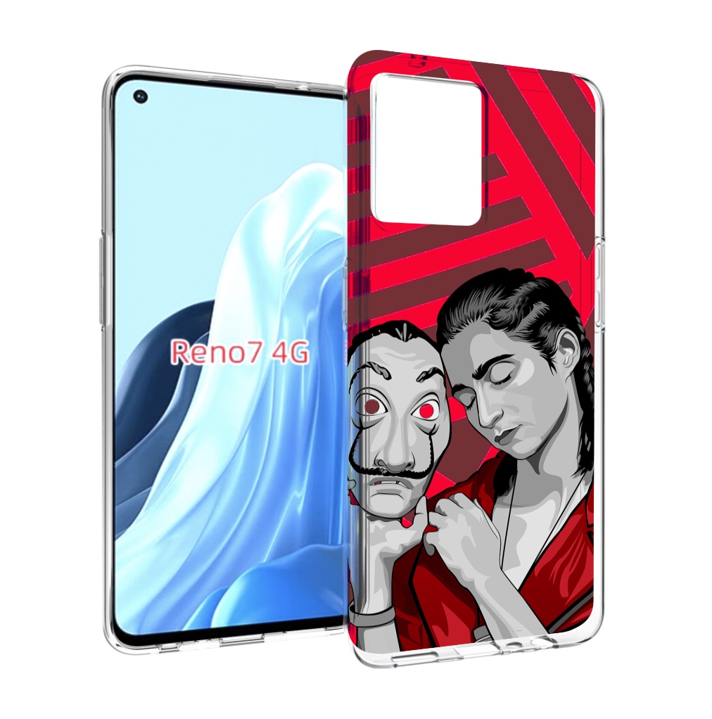 

Чехол MyPads Найроби-бумажного-дома для OPPO RENO 7 4G, Прозрачный, Tocco