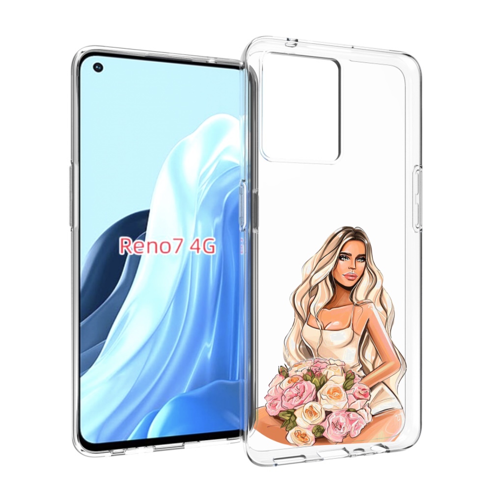

Чехол MyPads Нежная-девушка женский для OPPO RENO 7 4G, Прозрачный, Tocco