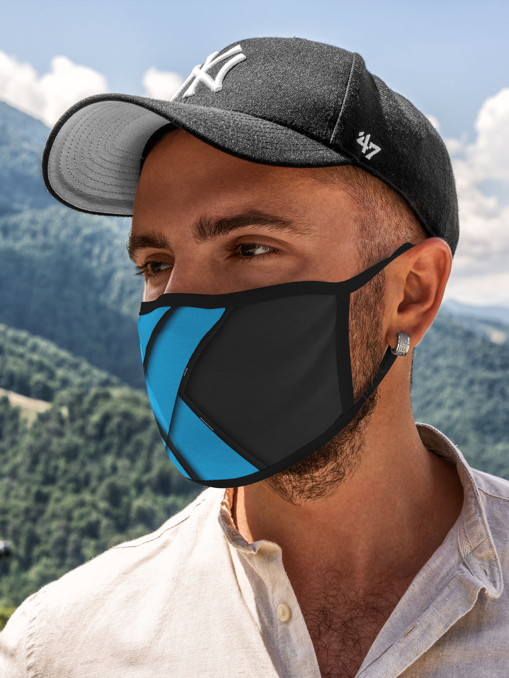 

Многоразовая маска унисекс Burnettie Геометрия Live Fast Blue, Разноцветный, Геометрия Live Fast Blue