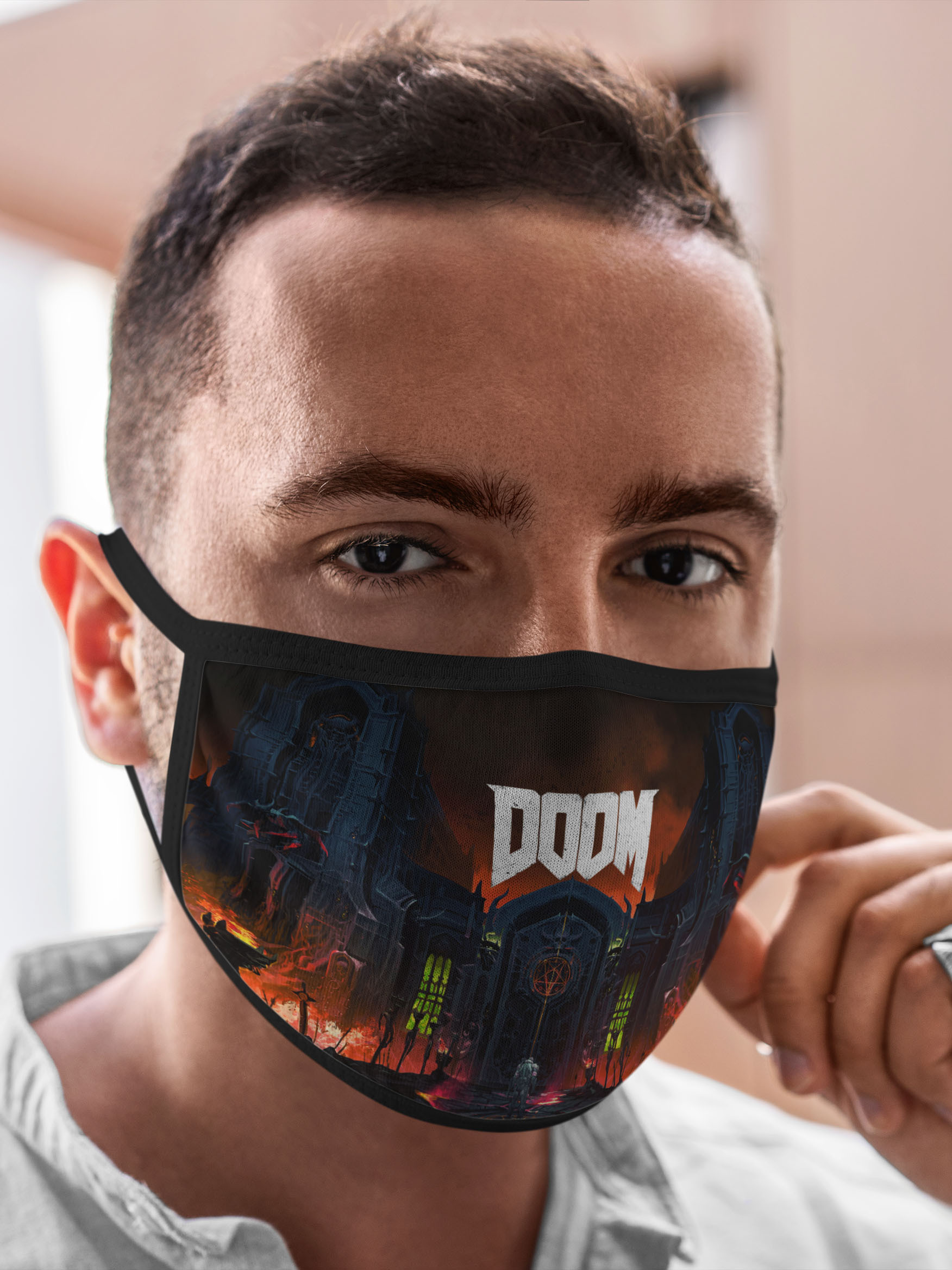 

Многоразовая маска унисекс Burnettie Doom Hellgate, Разноцветный, Doom Hellgate