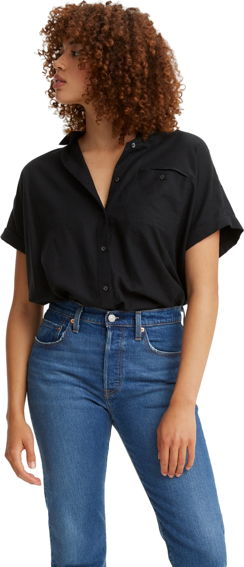 

Рубашка женская Levi's 29730 черная XXS, Черный, 29730
