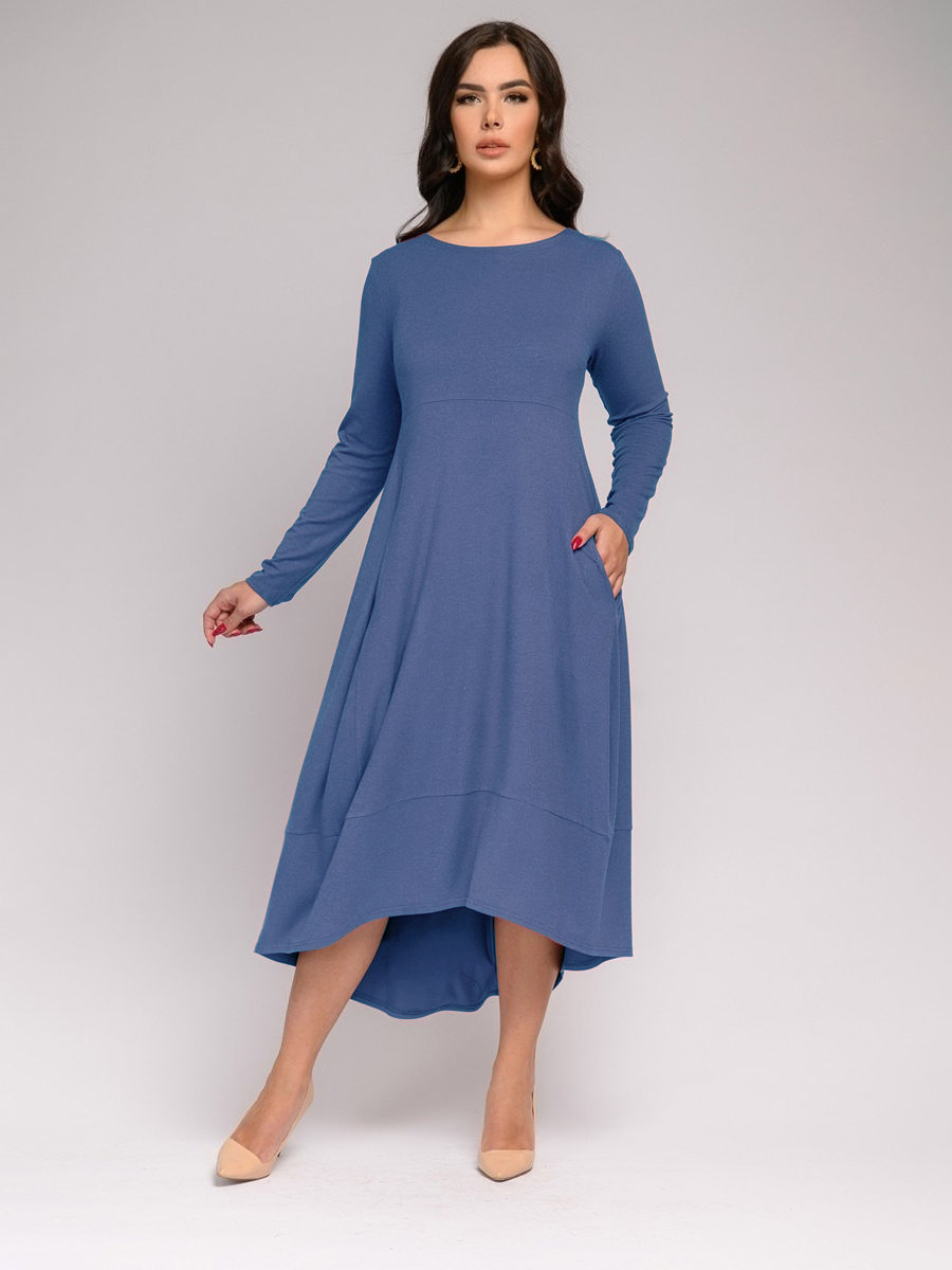 

Платье женское 1001dress DA00015 синее 52, DA00015