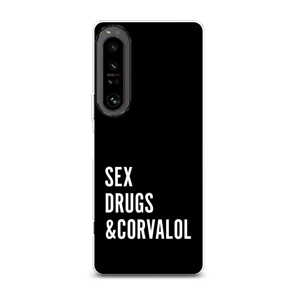 

Чехол на Sony Xperia 1 IV "Corvalol", Черный;серый;белый, 55150-6