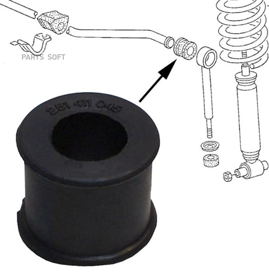 

Втулка переднего стабилизатора L=R VW T2 79-91 /d=21mm JP 1140603300