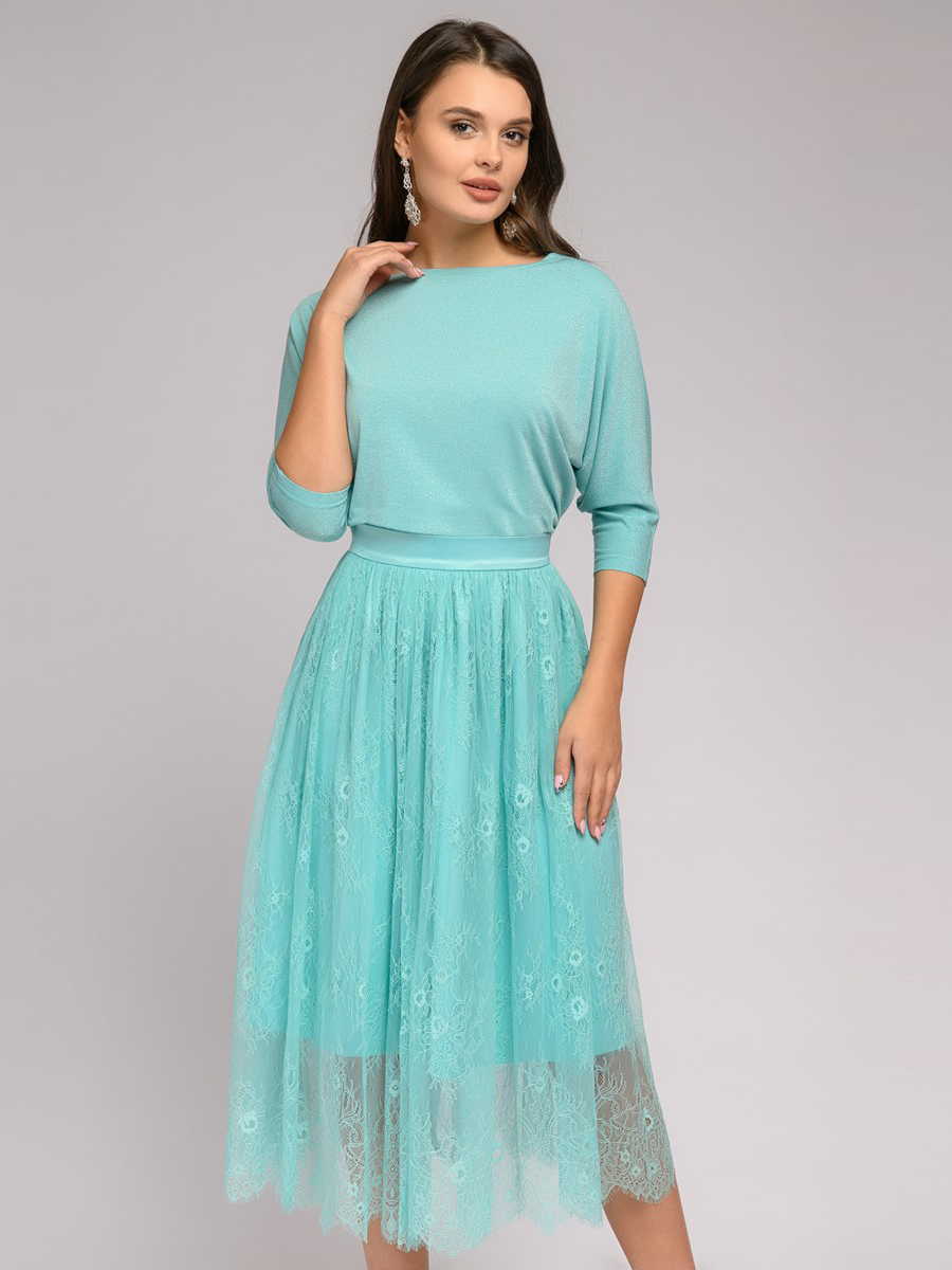 

Юбка женская 1001dress DM01852 зеленая 44, DM01852