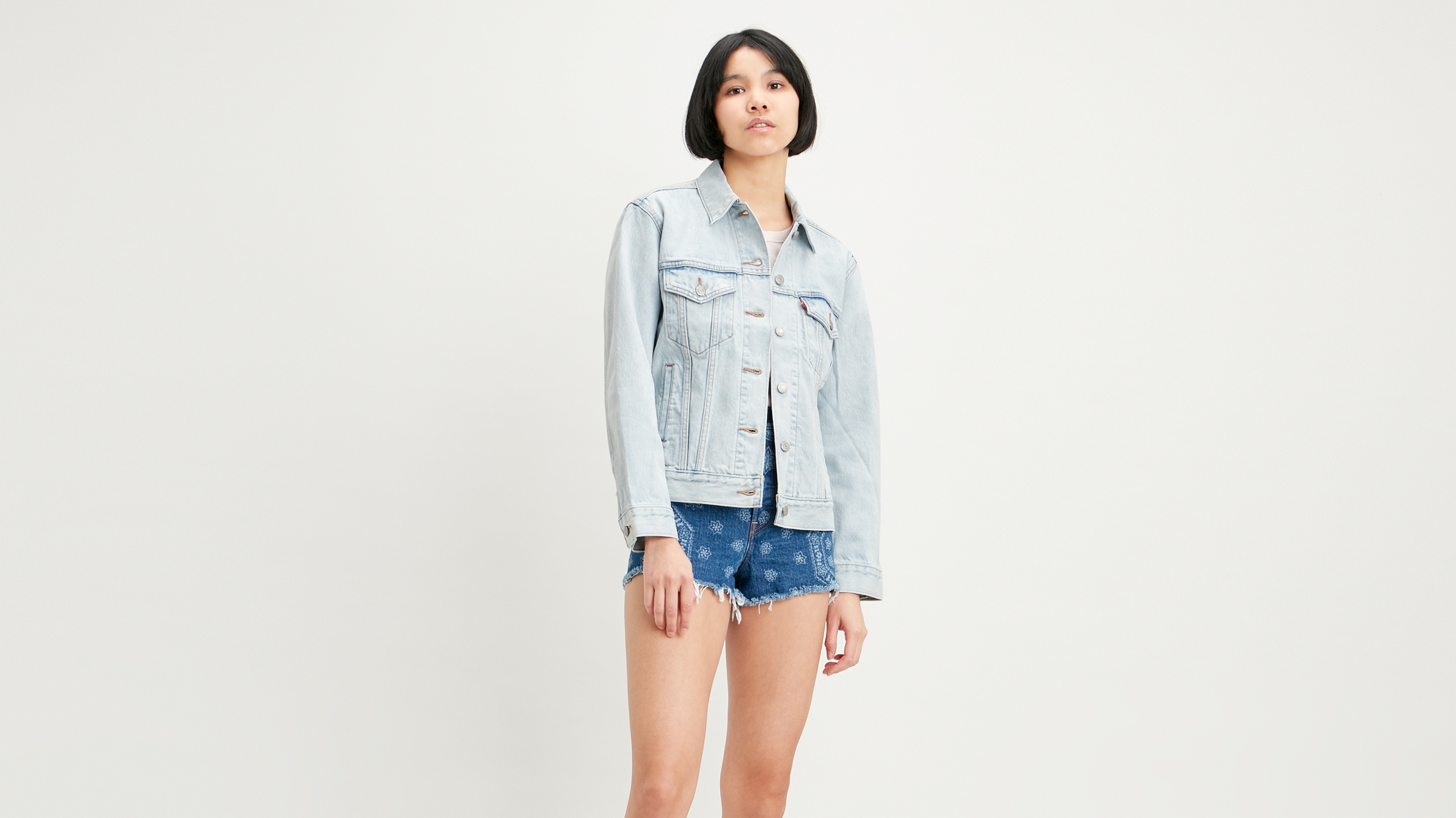 Джинсовая куртка женская Levi's 29944 голубая XS