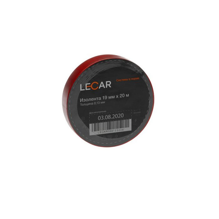 Изолента Пвх Красная 15 Мм Х 20 М Lecar LECAR арт. LECAR000123006