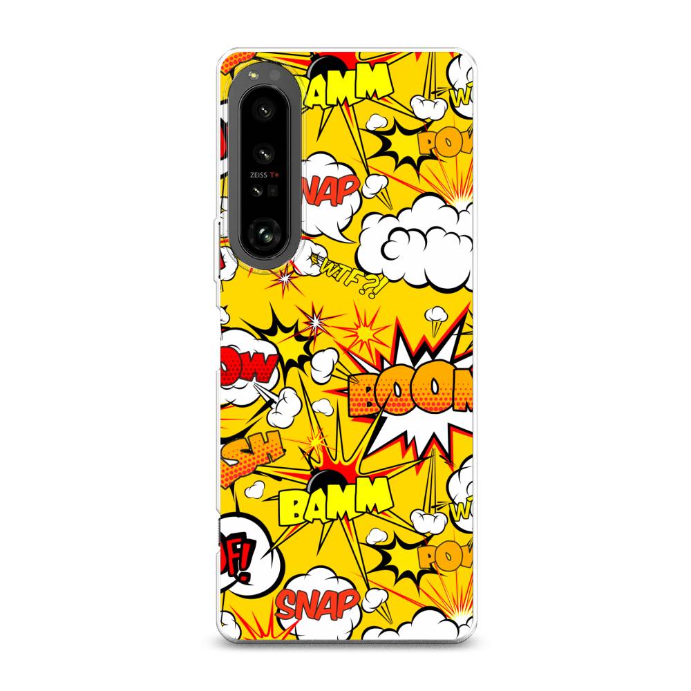 

Чехол на Sony Xperia 1 IV "Поп Арт эффекты", Желтый;белый;оранжевый, 55150-6
