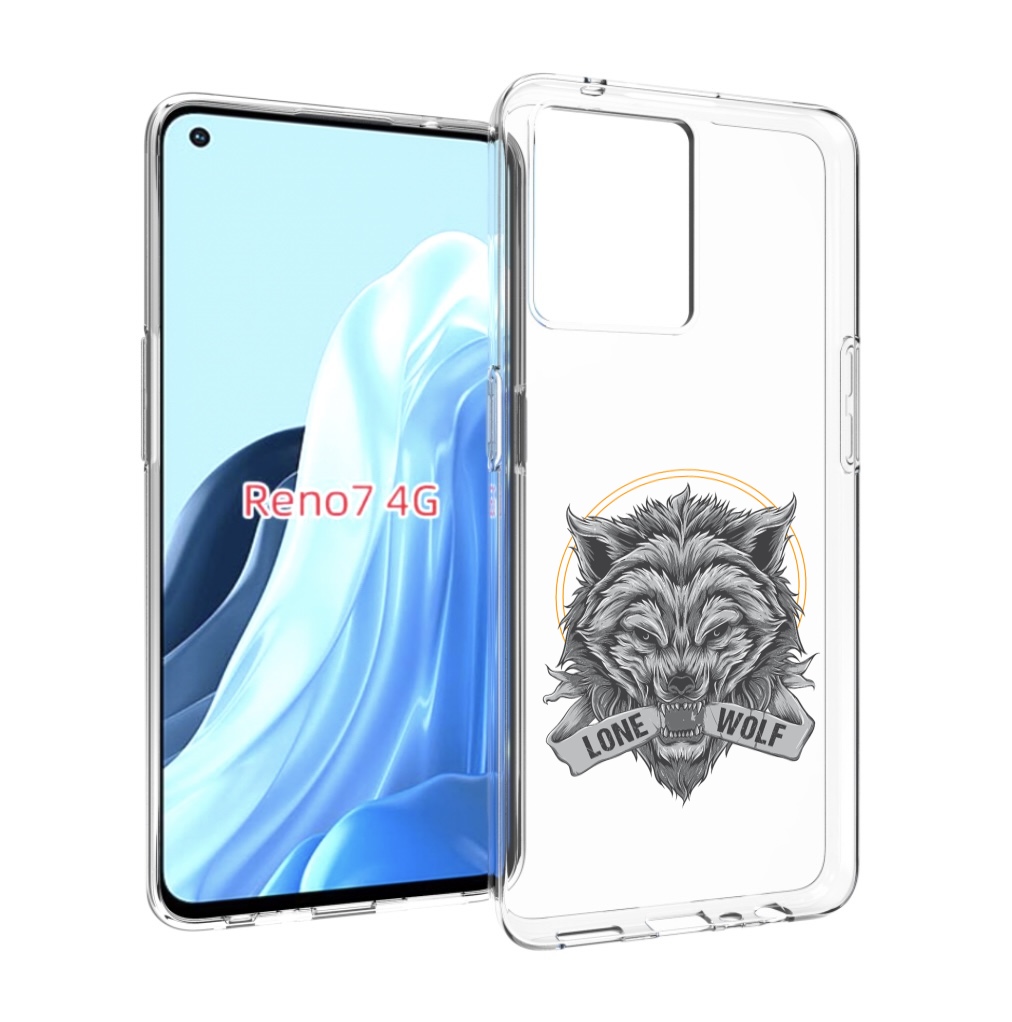 

Чехол MyPads Одинокий-волк мужской для OPPO RENO 7 4G, Прозрачный, Tocco