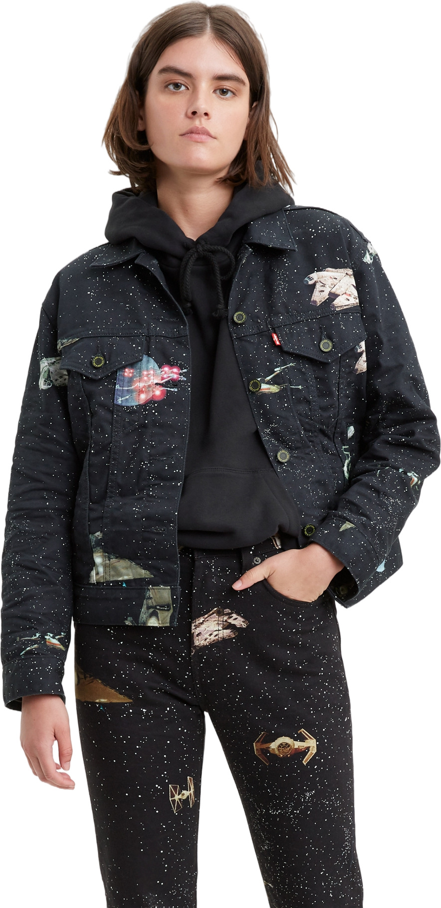 Джинсовая куртка женская Levi's 29944I черная L