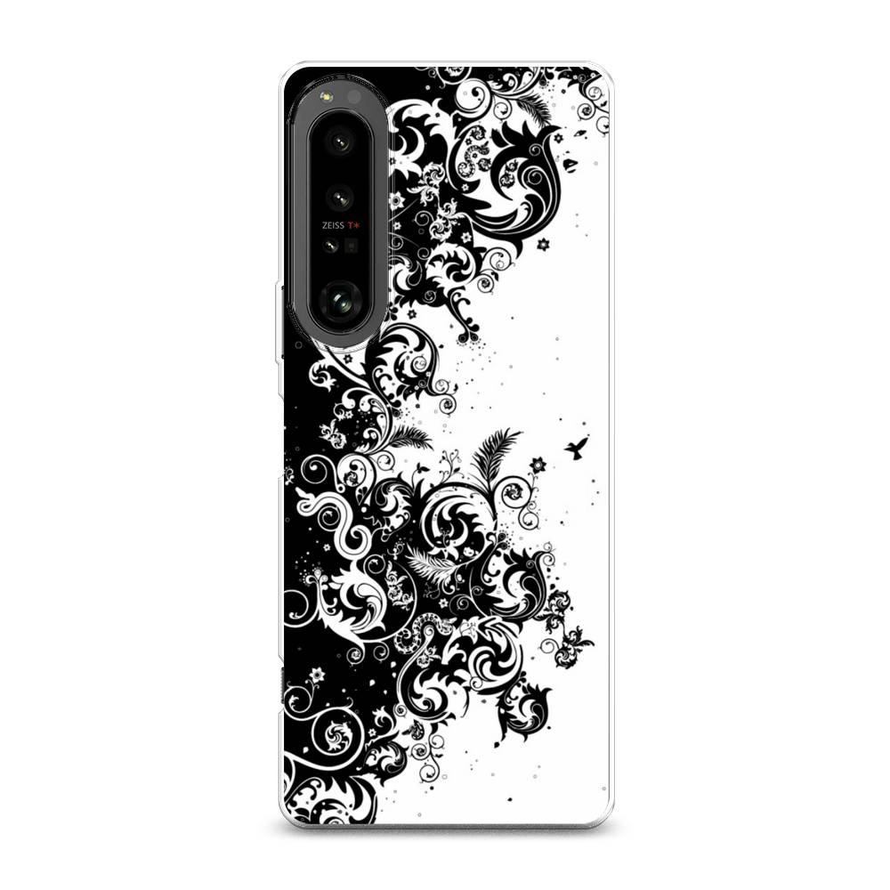 

Чехол на Sony Xperia 1 IV "Черно белый узор", Белый;черный;серый, 55150-3