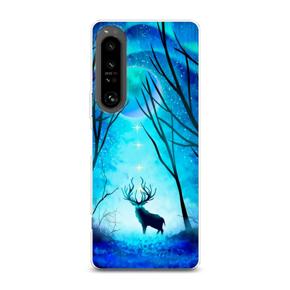 

Чехол на Sony Xperia 1 IV "Олень северное сияние", Синий;черный;голубой, 55150-1