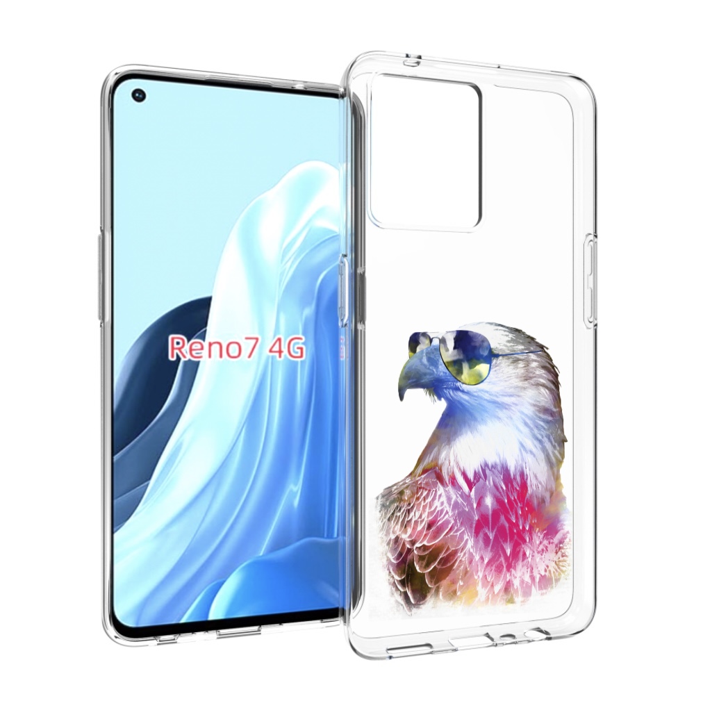 

Чехол MyPads Орел в очках для OPPO RENO 7 4G, Прозрачный, Tocco