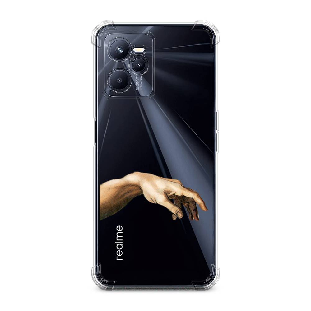 

Чехол Awog на Realme C35 / Реалми C35 "Creazione di Adamo 1", Бежевый