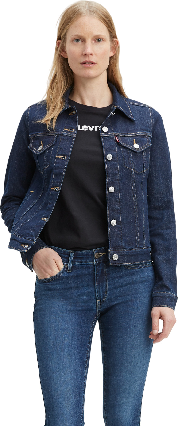 Джинсовая куртка женская Levi's 29945 синяя XS