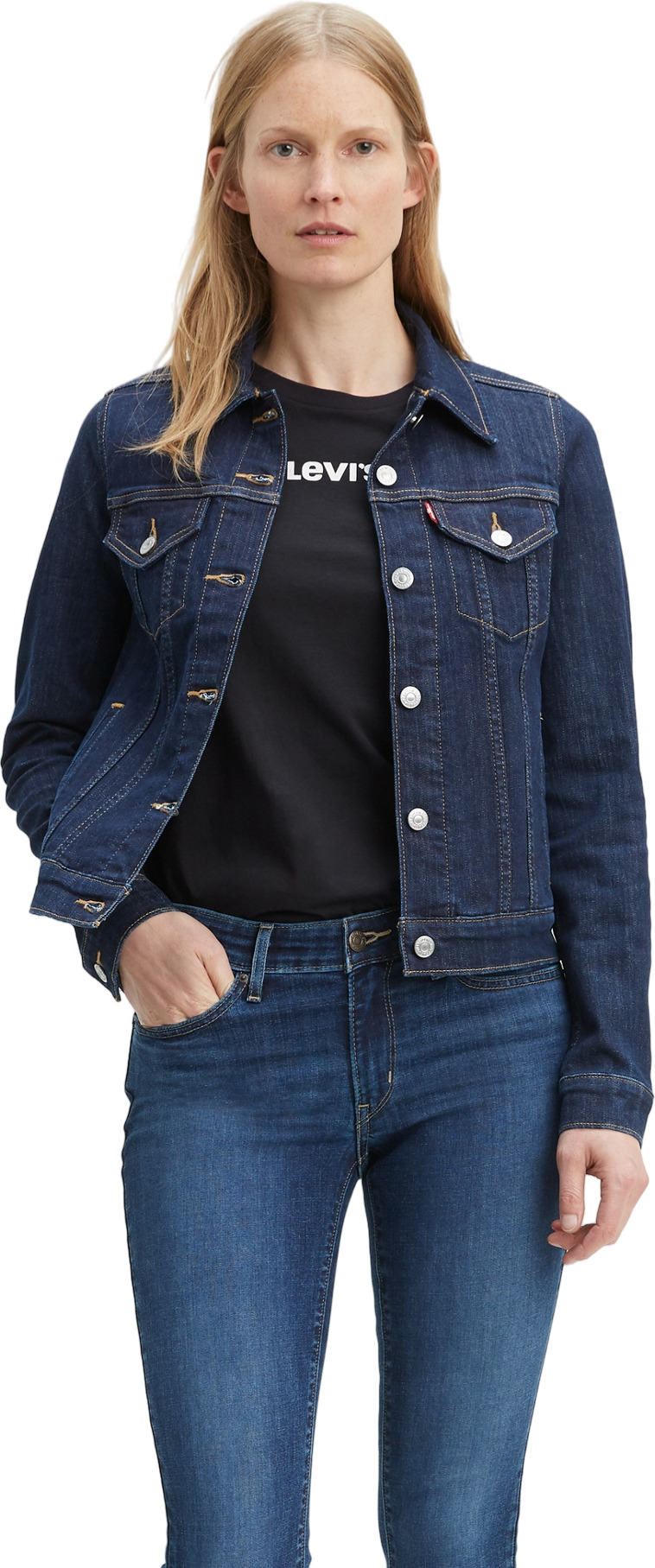 Джинсовая куртка женская Levis 29945 синяя XS 9599₽