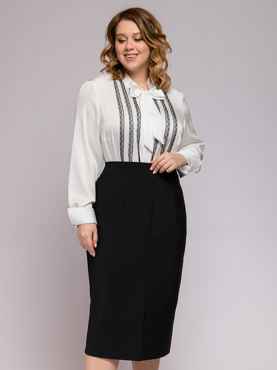 

Юбка женская 1001dress 0212010-00074 черная 52, 0212010-00074