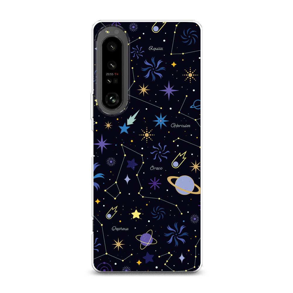 

Чехол на Sony Xperia 1 IV "Цветной космос", Желтый, 55150-2