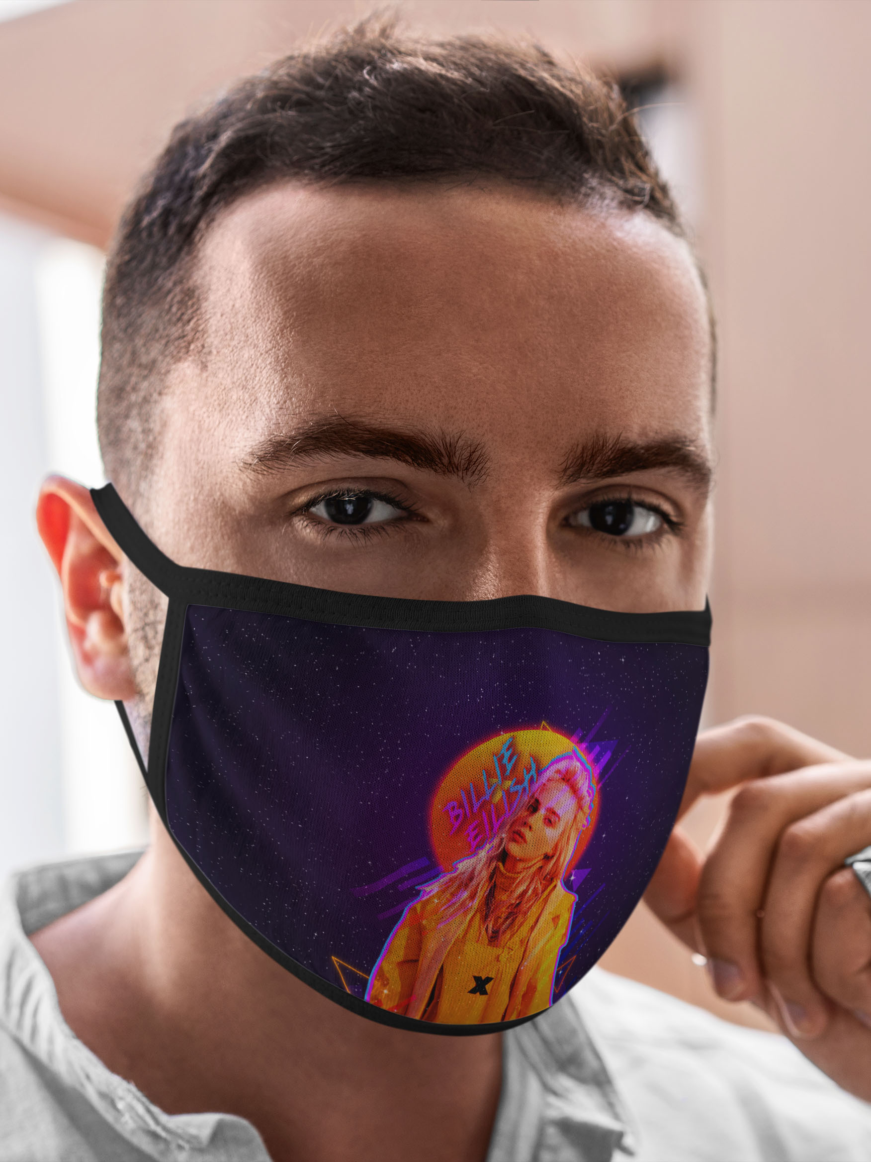 

Многоразовая маска унисекс Burnettie Billie Eilish, Разноцветный, Billie Eilish
