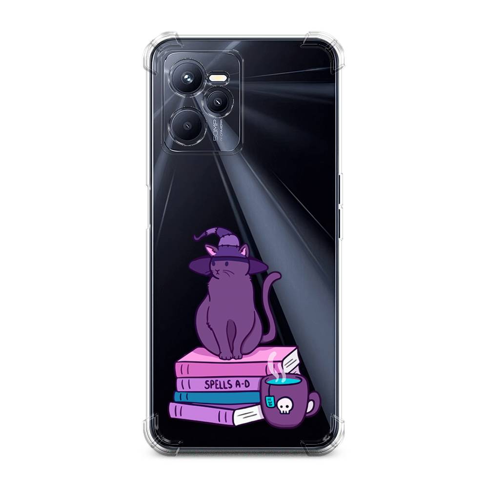 

Чехол Awog на Realme C35 / Реалми C35 "Magic Cat", Розовый