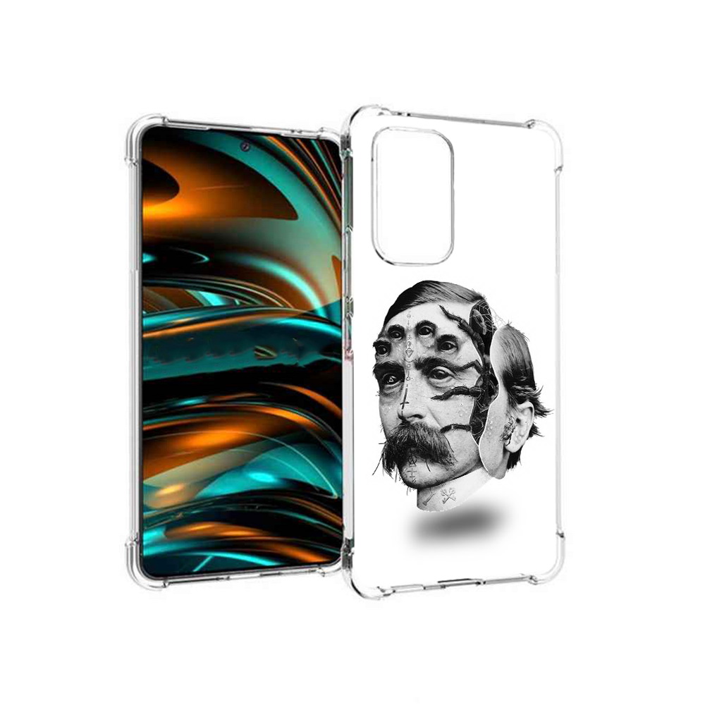 

Чехол MyPads Tocco для Samsung Galaxy A53 5G страшное лицо мужчины (PT226911.521.629), Прозрачный, Tocco