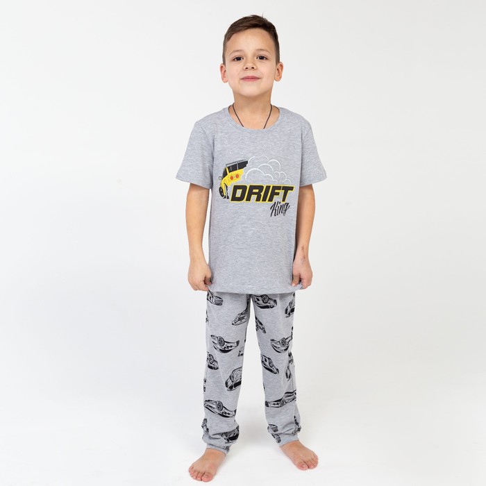 

Пижама (футболка, брюки) KAFTAN Drift рост 146-152 (38), Серый, Drift