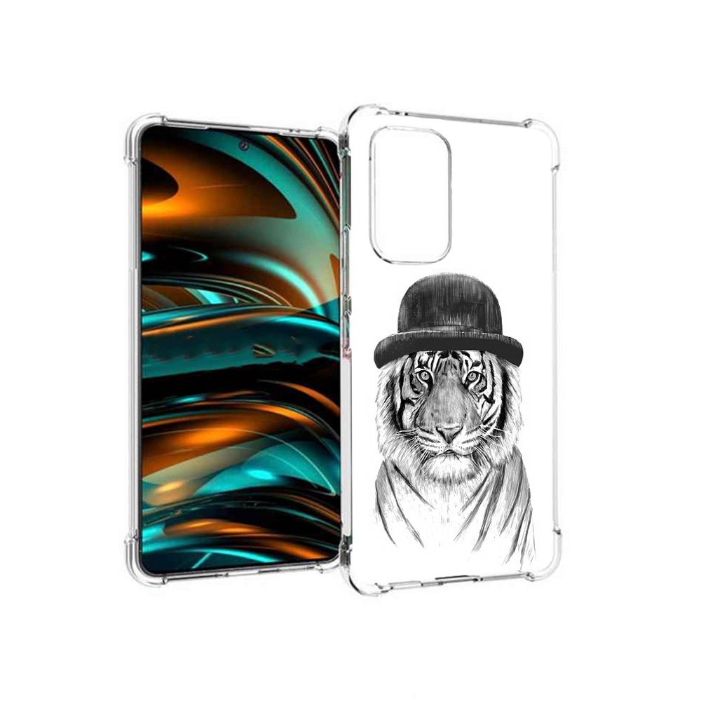 

Чехол MyPads Tocco для Samsung Galaxy A53 5G тигр британец (PT226911.521.641), Прозрачный, Tocco