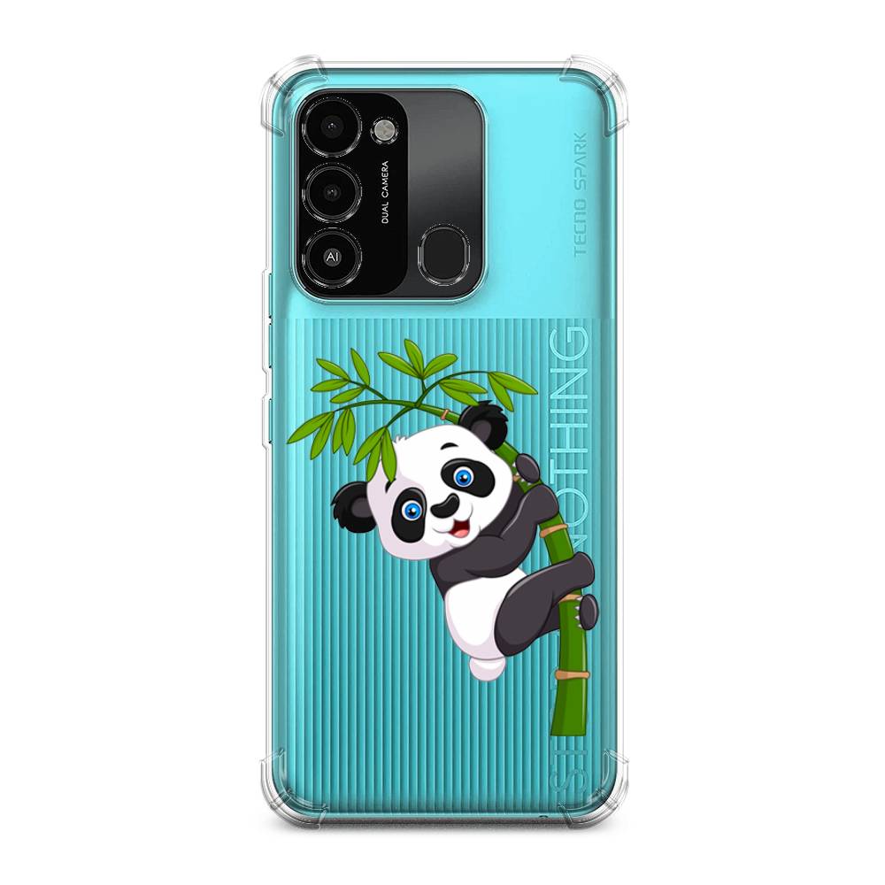 

Чехол Awog на Tecno Spark 8C / Техно Спарк 8C "Панда на бамбуке", Белый;черный;зеленый