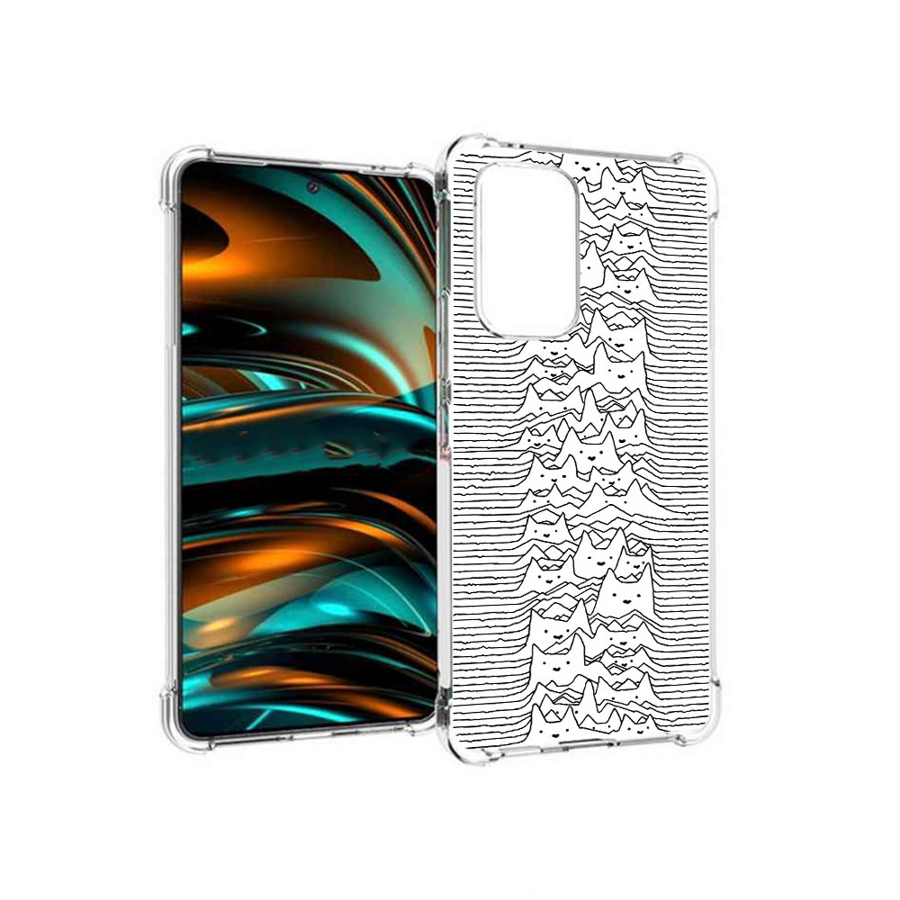 

Чехол MyPads Tocco для Samsung Galaxy A53 5G черно белые коты 3D (PT226911.521.682), Прозрачный, Tocco