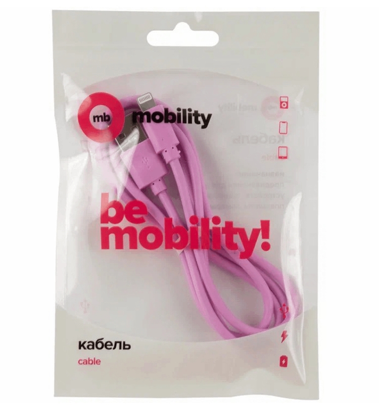 Кабель MB mObility USB - Lightning 3А Purple