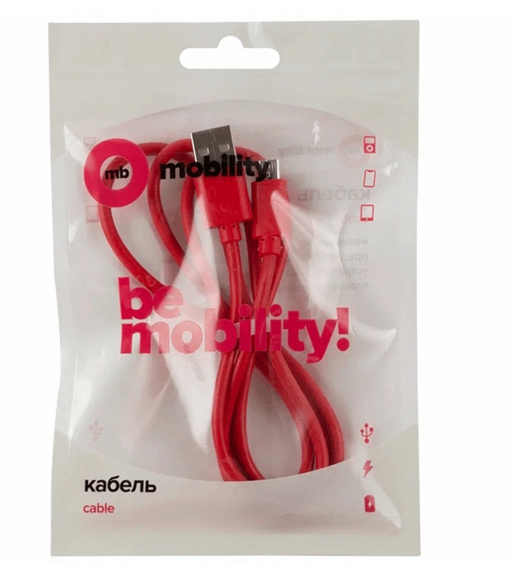 фото Кабель mb mobility usb - micro usb 3а red