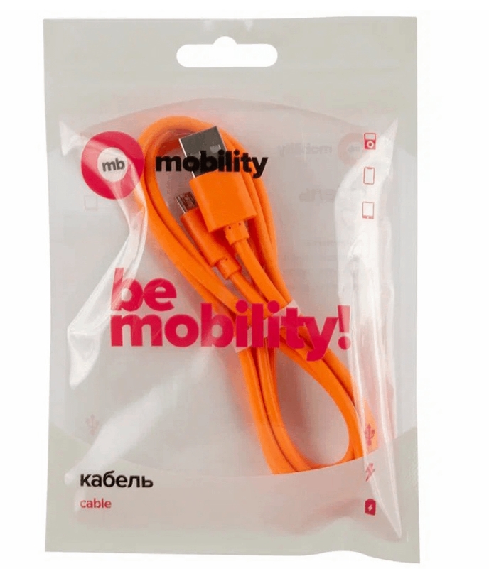 фото Кабель mb mobility usb - micro usb 3а orange