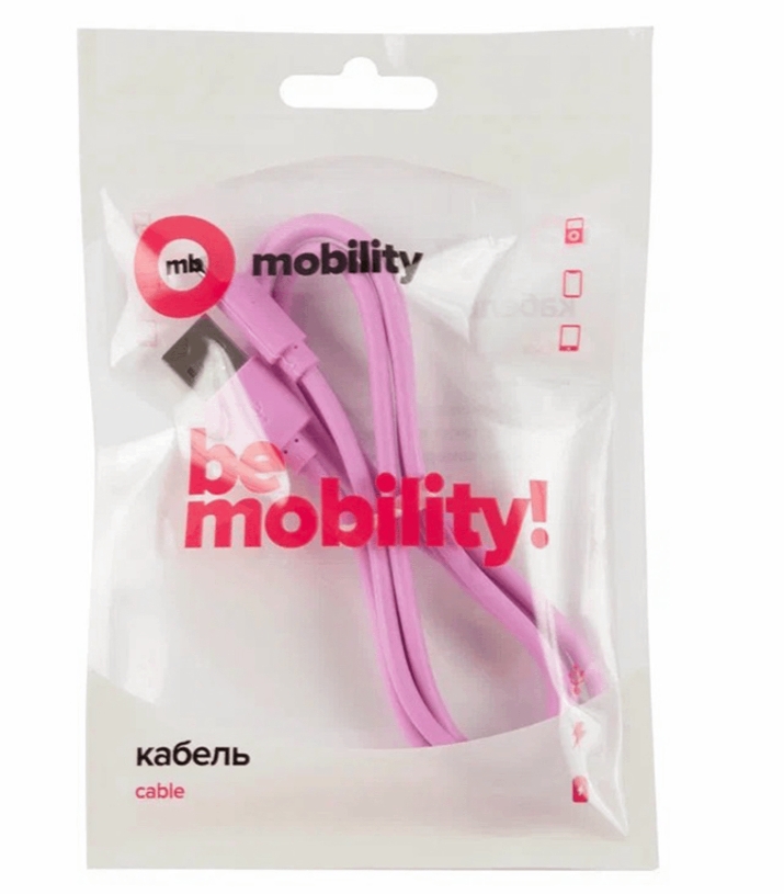 фото Кабель mb mobility usb - type-c 3а purple