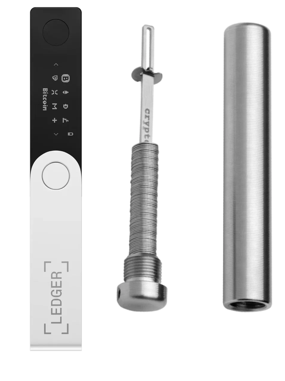 

Аппаратный криптокошелек Ledger Nano X + Cryptosteel Capsule, Nano X + Cryptosteel Capsule