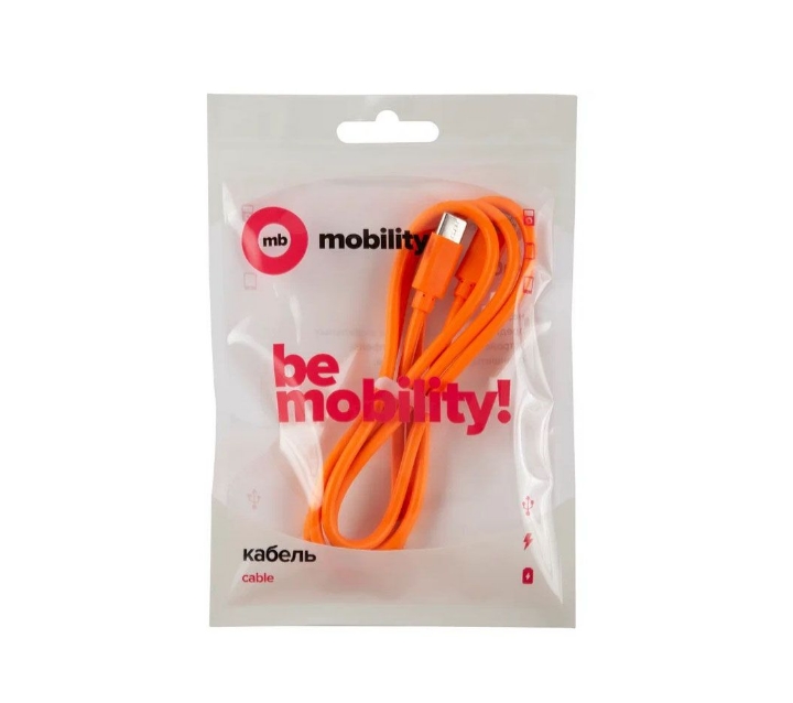 Кабель mObility Type-C - Lightning 3А Orange