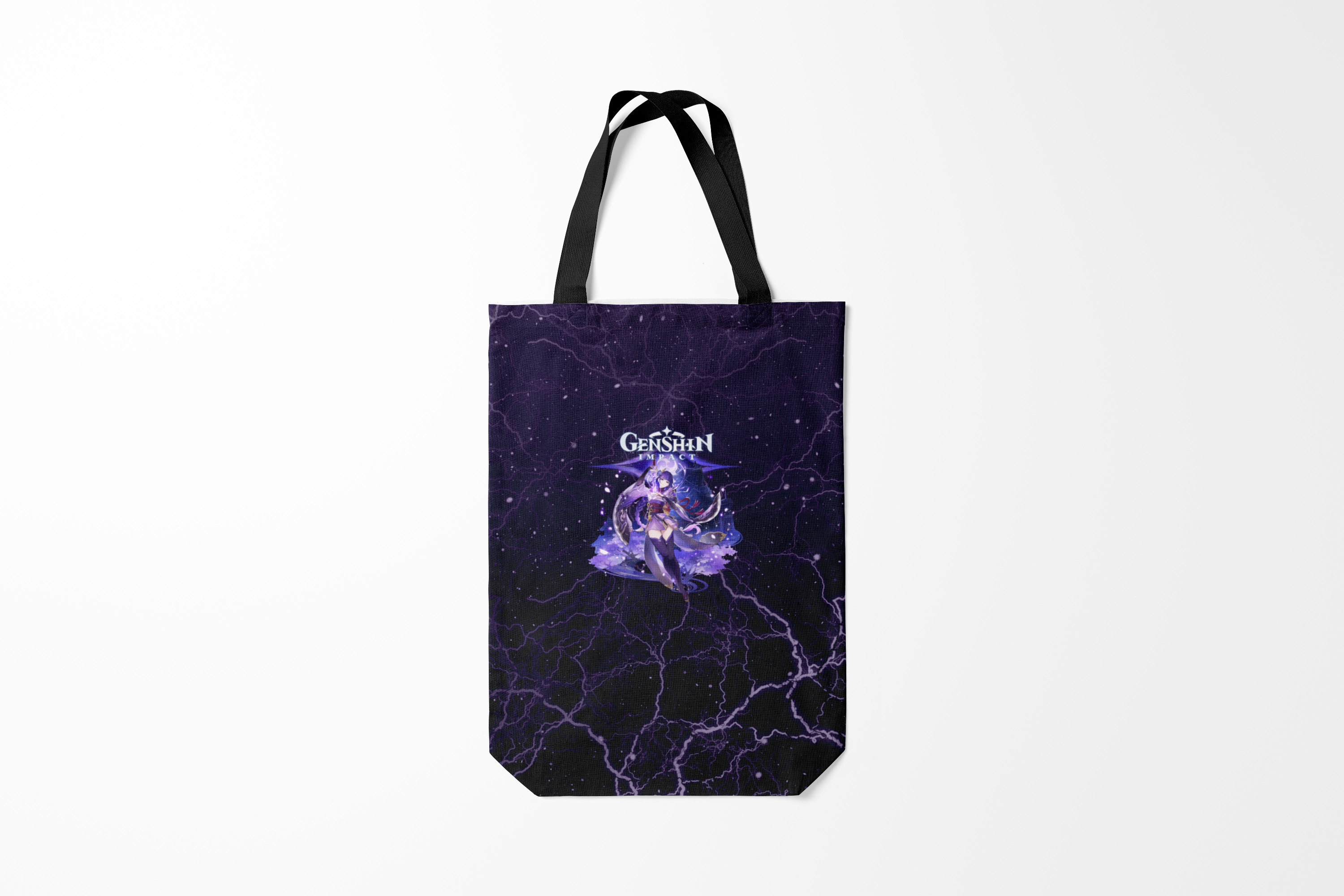 

Сумка шoппер унисекс Burnettie Genshin Impact Raiden Shogun,, Genshin Impact Raiden Shogun