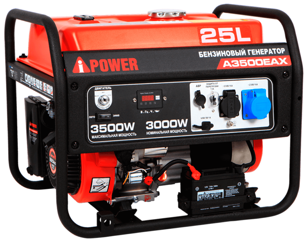 Бензиновый генератор A-iPower A3500EAX 3 кВт 20117 бензиновый генератор a ipower