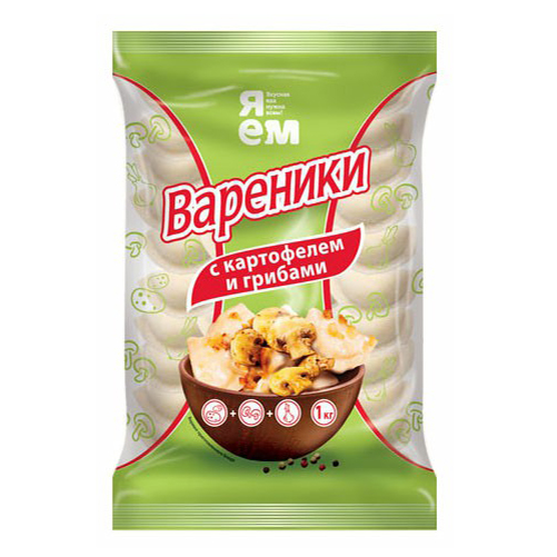 

Вареники Я ем с картофелем и грибами 1 кг