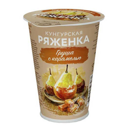 

Ряженка Кунгурский молочный комбинат груша с карамелью 3,5% 190 мл