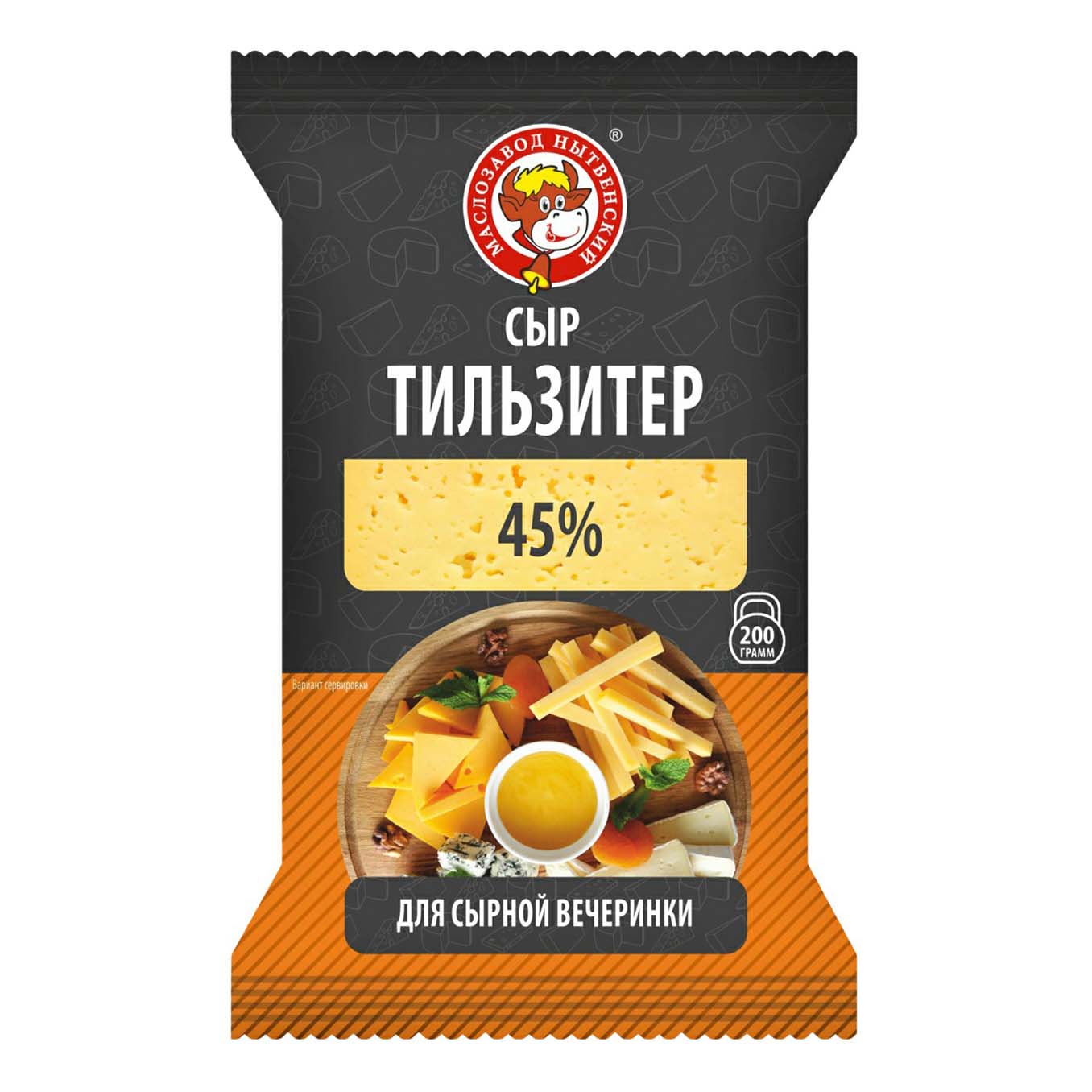 

Сыр полутвердый Маслозавод Нытвенский Тильзитер 45% 200 г