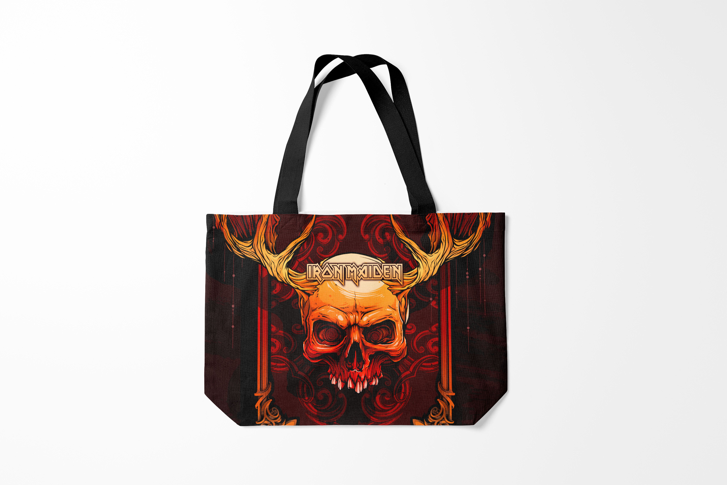 

Сумка шoппер унисекс Burnettie Iron Maiden, черный; красный, Iron Maiden