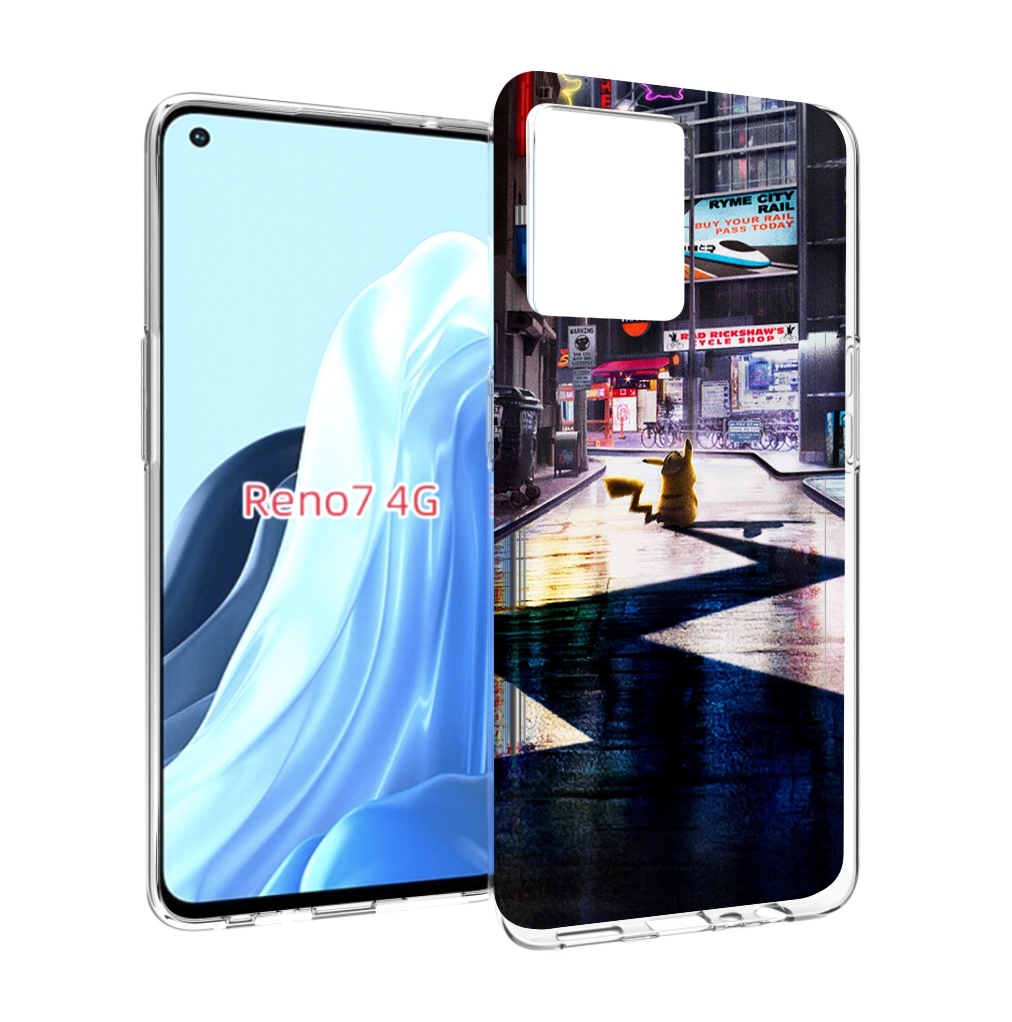 

Чехол MyPads Пикачу-в-городе для OPPO RENO 7 4G, Прозрачный, Tocco