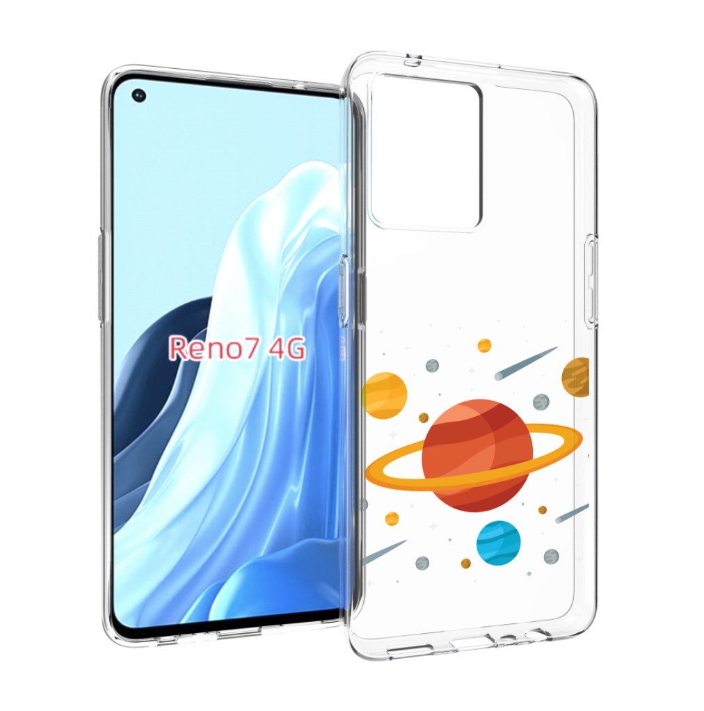 

Чехол MyPads Планета-Сатурн для OPPO RENO 7 4G, Прозрачный, Tocco