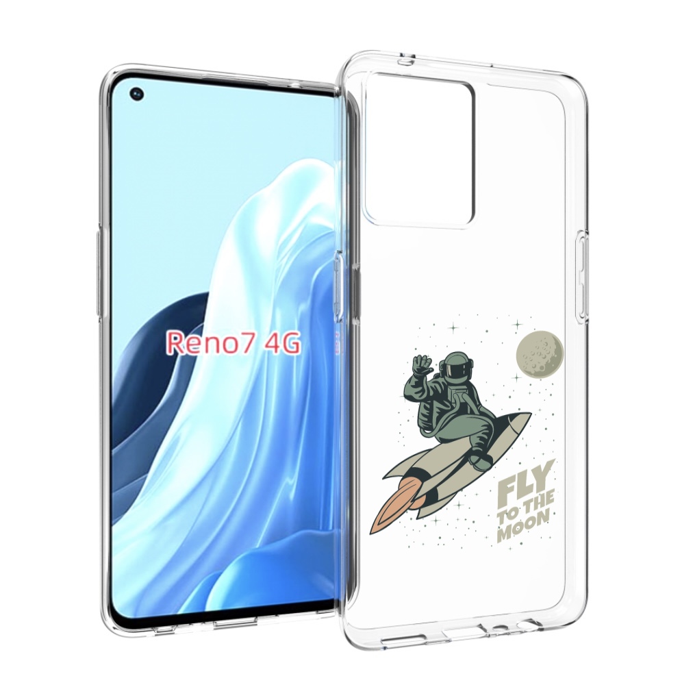 

Чехол MyPads Полет-на-Луну для OPPO RENO 7 4G, Прозрачный, Tocco